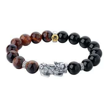 Lao Feng Xiang S925 Silver Bracelets Men's
