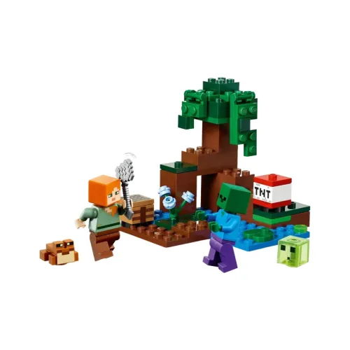 LEGO My World Collection Minecraft Characters Minecraft, Swamp Adventure Building Blocks 0 300 21240