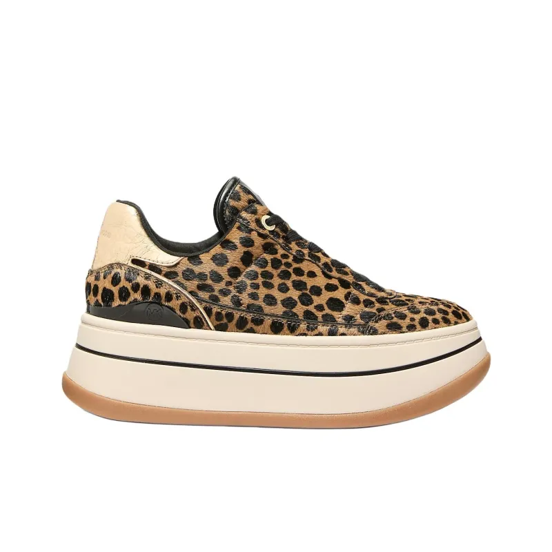 MICHAEL KORS Hayes Low-Top Casual Shoes Women's Brown/Black Color-1