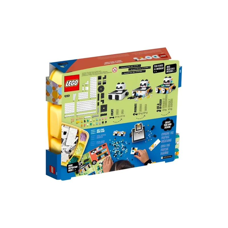 LEGO DOTS Series Cute Panda Box Building Blocks 517pcs 41959-2