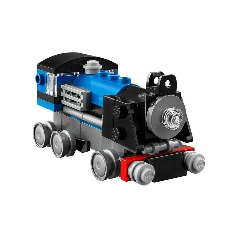 LEGO LOGO Creator Blue Little Train, Creative Cardcaptor Collection Building Blocks 71pcs 31054-1