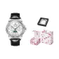Men's Black Leather Raw White Dial[Festival Box]