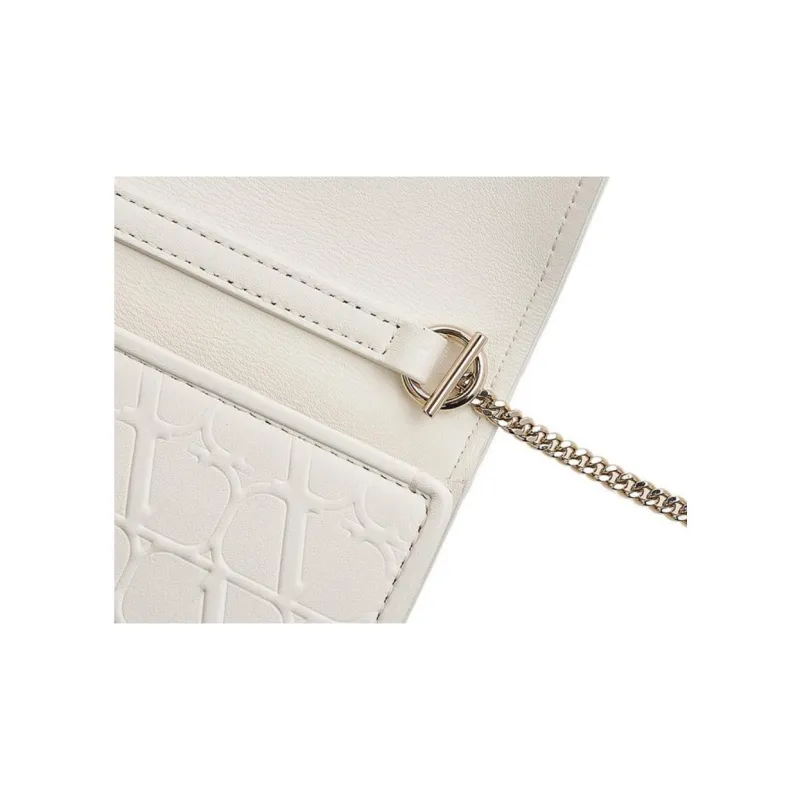 Valentino GARAVANI Cow Leather Crossbody Bag, Shoulder Bag Women's Ivory White-6