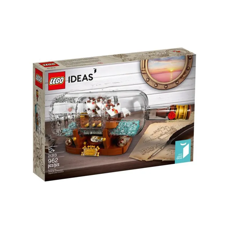LEGO IDEAS Collectible Bottle Ship Building Blocks 21313-2