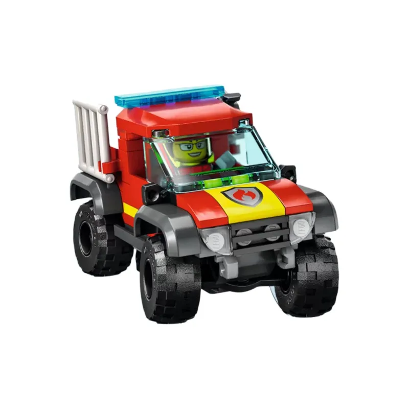 LEGO 4x4 Fire Truck For Emergency Rescue Building Blocks 97 60393-3