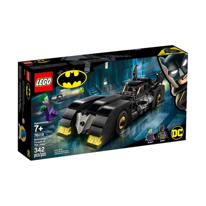 LEGO Super Hero Collection Batman And The Batmobile In Pursuit Of Joker Building Blocks 342 76119-1
