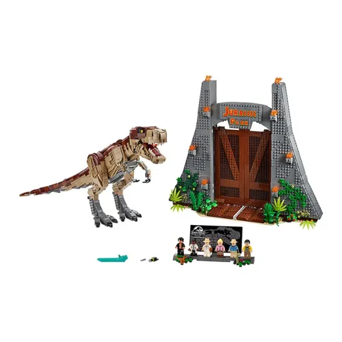 LEGO Jurassic World Collection Jurassic Park Rampaging Tyrannosaurus Rex Building Blocks 75936