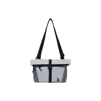 MLB Polyester Shoulder Bag Crossbody Bag Unisex Black/Light Gray/Pink