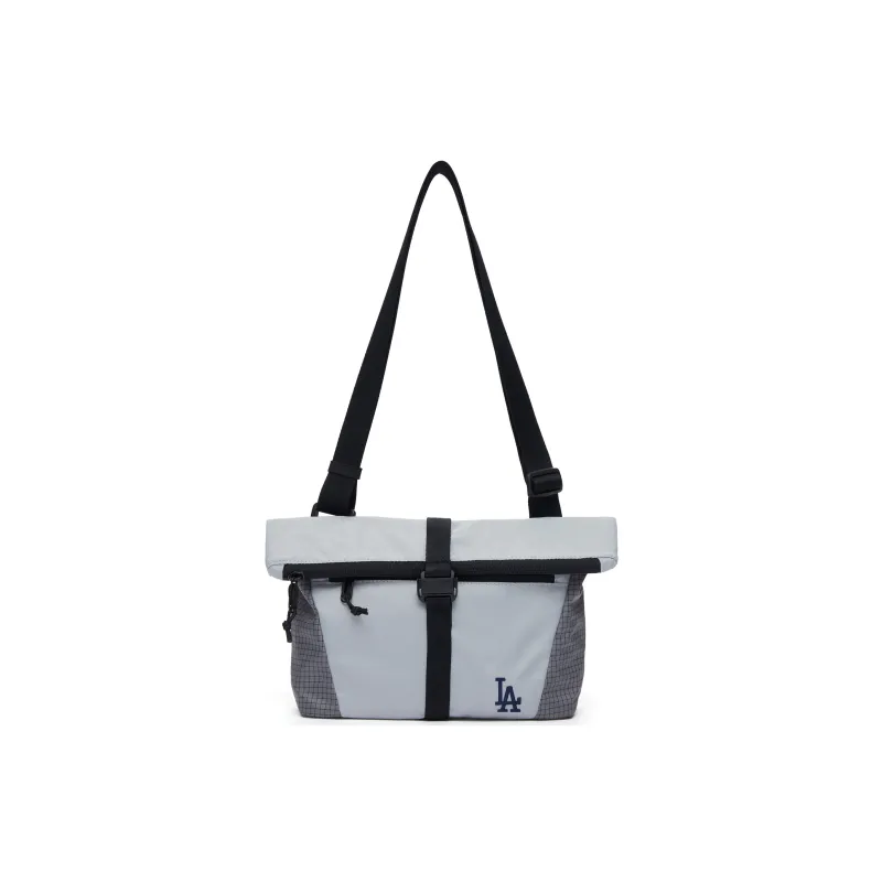 MLB New York Yankees - Shoulder Bag Hobo Bag Messenger Crossbody Bag Zip Closure Unisex Black/Light Gray-5
