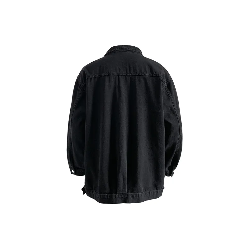 Warrior Ride The Wind Collection Open Ended Smile Collection Denim Jacket Unisex-3