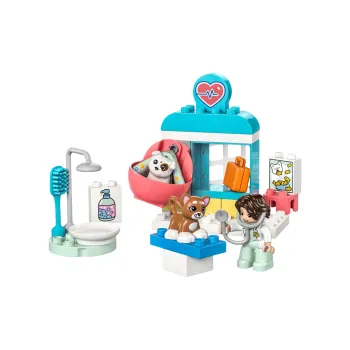 LEGO Collection Visit A Pet Clinic Building Blocks 28pcs 1 Piece Figure 10438