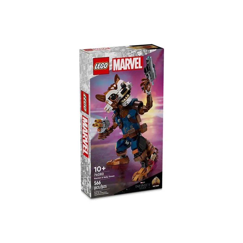 LEGO Super Hero Collection Rocket Raccoon And Groot Baby Building Blocks 566pcs 76282-2