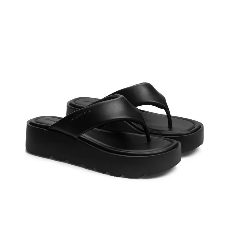 CHARLES&KEITH EVA Flip Flops 4.5cm Women's-1