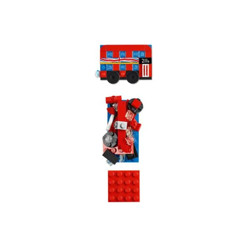 LEGO London Bus Magnet Build Building Blocks 853914-1