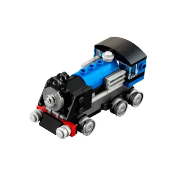 LEGO LOGO Creator Blue Little Train, Creative Cardcaptor Collection Building Blocks 71pcs 31054
