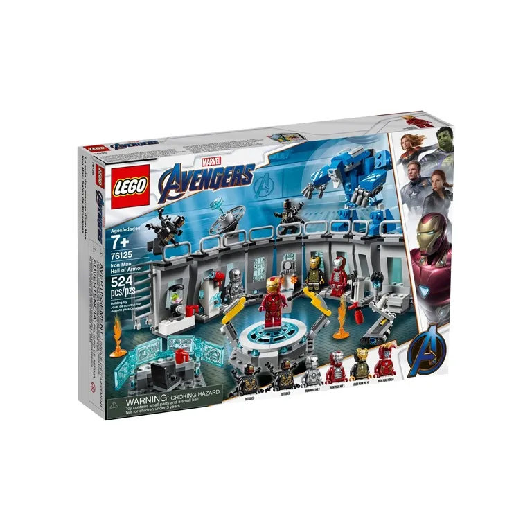 LEGO Super Hero Collection Marvel The Avengers Iron Man Armor Exhibition Hall Building Blocks 0-300pcs 76125-6