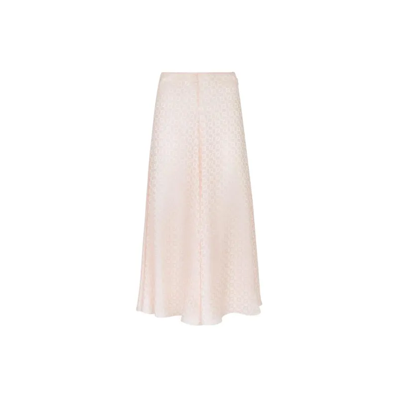 FENDI Ff Printed Flared Midi Skirt-1