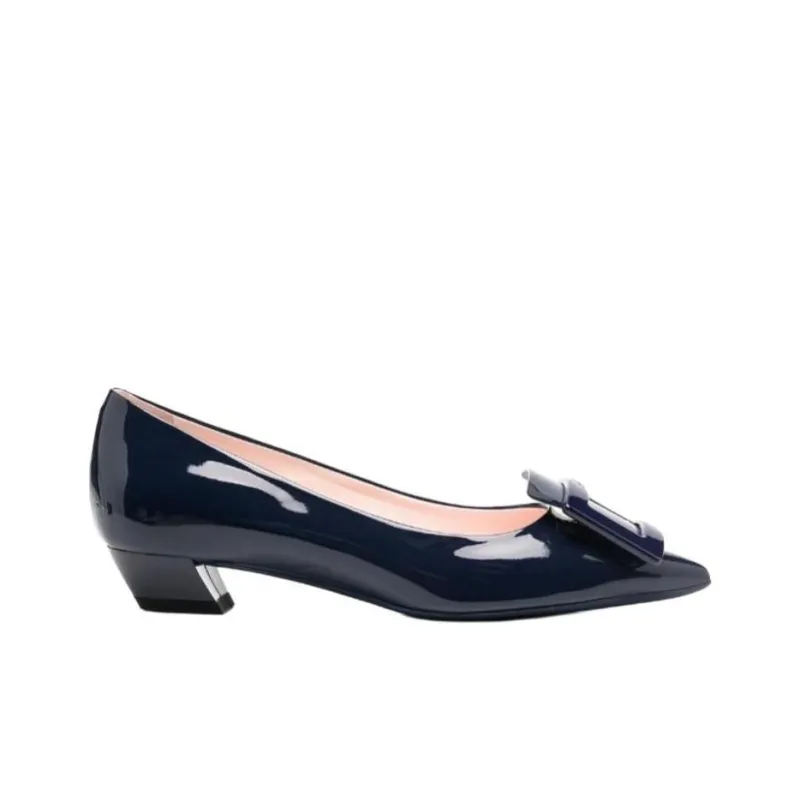 Roger Vivier Block Heel High Heels Women's Blue-1