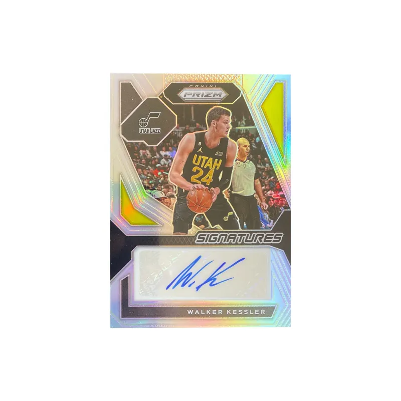 PANINI 2023-24Pz Prizm Walker Keisler Silver Fold Signature Signatures Parallel Topps Jazz Card Pass Sports Cards 1 Pc-0
