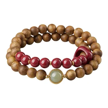 Yi Mingju Agarwood Bracelets Unisex