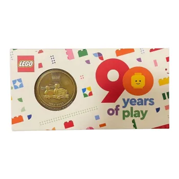 LEGO 90th Anniversary Souvenir Coin Building Blocks LEGO 2403 0001