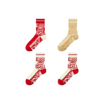 VEIDOORN Knee High Socks Unisex 4 Pack