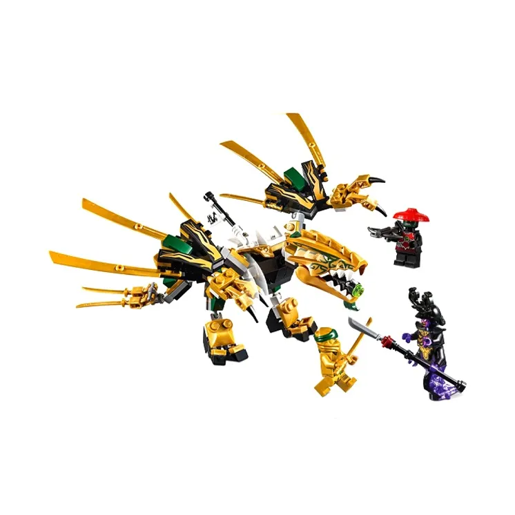 LEGO Phantom Ninja Collection Gold Flying Dragon Building Blocks 171 70666-1