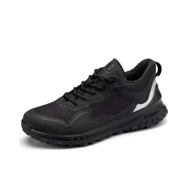 Ecco Otto Series Low-Top Trekking Shoes Women's Black Silver-2