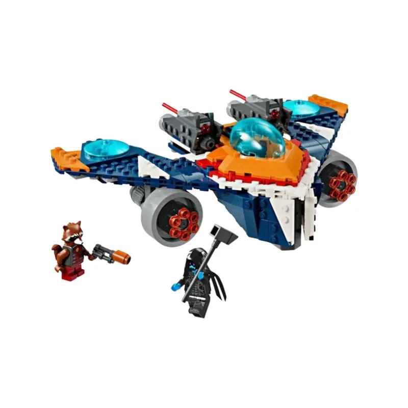 LEGO Super Hero Collection Rocket Raccoon's Warbird Spaceship Battle With Ronan Building Blocks 290pcs 76278-0