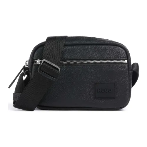HUGO BOSS Synthetic Leather Crossbody Bag, Shoulder Bag Unisex Black