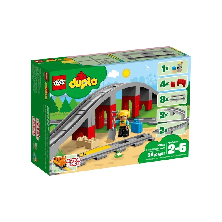 LEGO Train Bridge And Tracks Building Blocks 10872-1