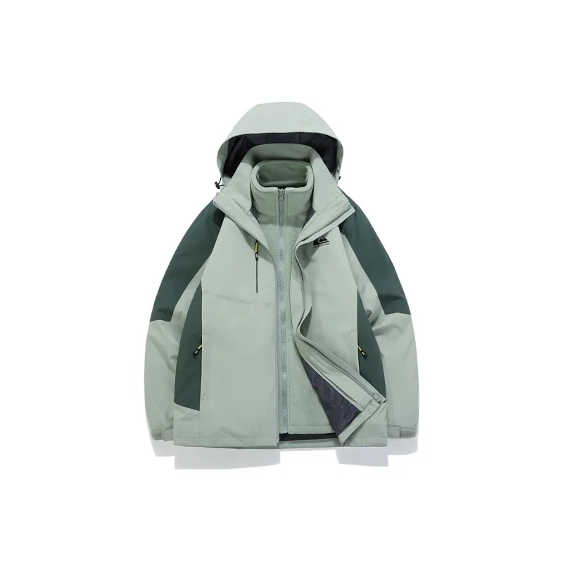 Quiksilver Hiking Water-Resistant Windproof Water-Repellent Rainproof Windbreaker Jacket Unisex-2