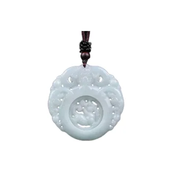 Liu Jinfu Glutinous Jade Jadeite Necklaces Unisex