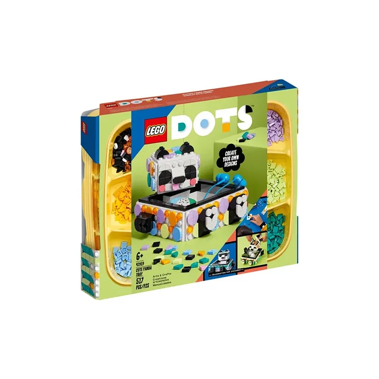 LEGO DOTS Series Cute Panda Box Building Blocks 517pcs 41959-1