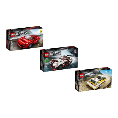 LEGO Super Racing Collection Racing Supercar Set Ferrari F8 Nissan GTR Audi S1 Building Blocks 76895+76896+76897