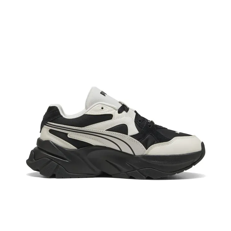 PUMA Slip Resistant Low Top Chunky Sneakers Women's Gray Silver Black-1
