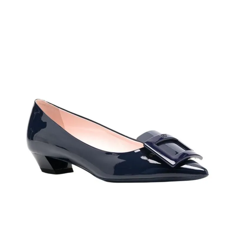 Roger Vivier Block Heel High Heels Women's Blue-2