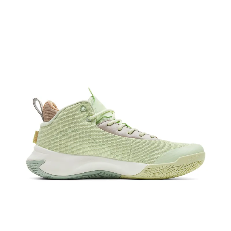 PEAK Cushioning Rebound Height Increasing Abrasion Resistant Slip Resistant Low Top Basketball Shoes Men's Tea Green-1
