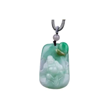 Liu Jinfu Glutinous Jade Jadeite Necklaces Women's