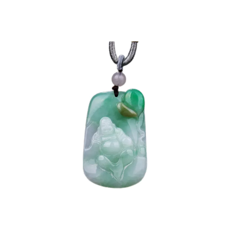 Liu Jinfu Glutinous Jade Jadeite Necklaces Women's-0