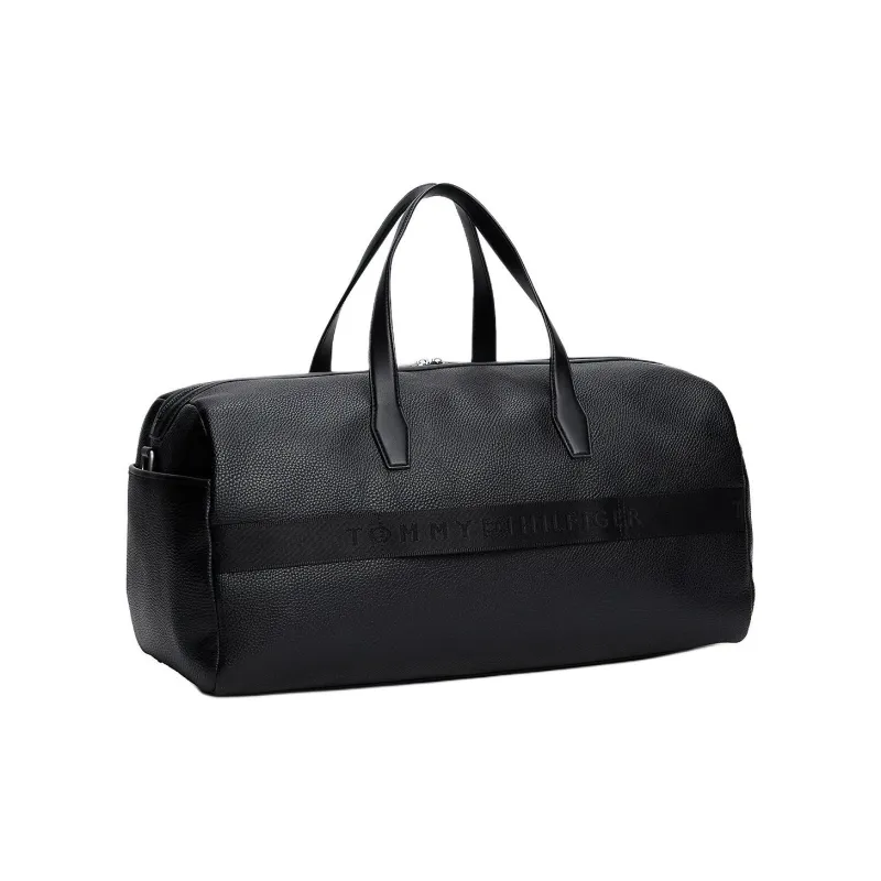 Tommy Hilfiger Pebble Grain Travel Bag Men's Black-1