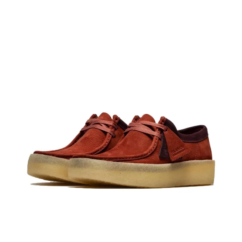 Clarks Originals WALLABEE Low Top Casual Shoes Men's Red-2