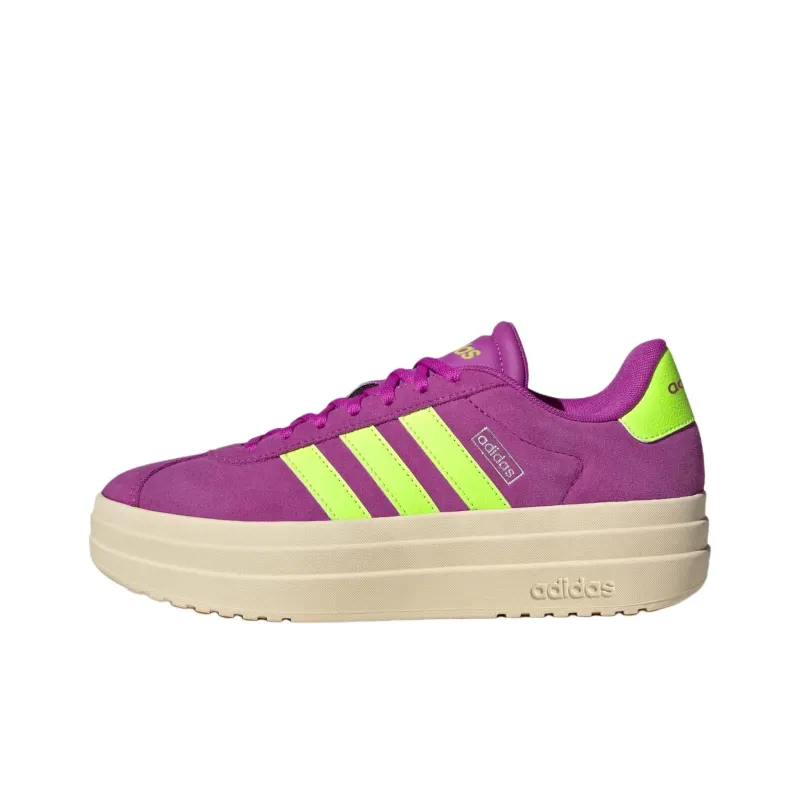 Adidas Vl Court Anti-Slip Wear-Resistant Low-Top Skateboard Shoes Women's Purple-0