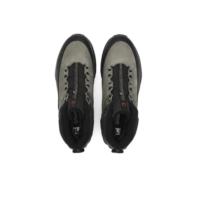 FILA Slip Resistant Mid Top Outdoor Shoes Men's Tea Gray Stallion Black-3