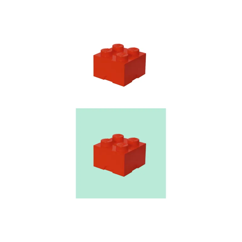 LEGO Classic 4 Grain Building Blocks Toy Red Building Blocks 1 40031730-1