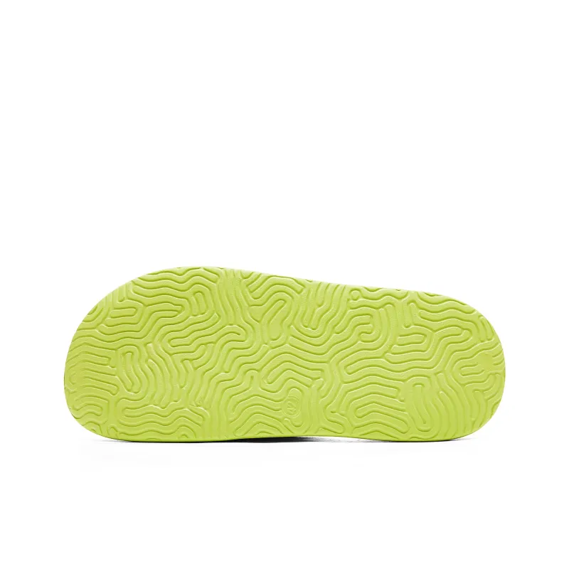 PEAK Extreme National Creativity Slip-Resistant Abrasion-Resistant Sports Slippers Men's Grass Green Mustard Yellow-5