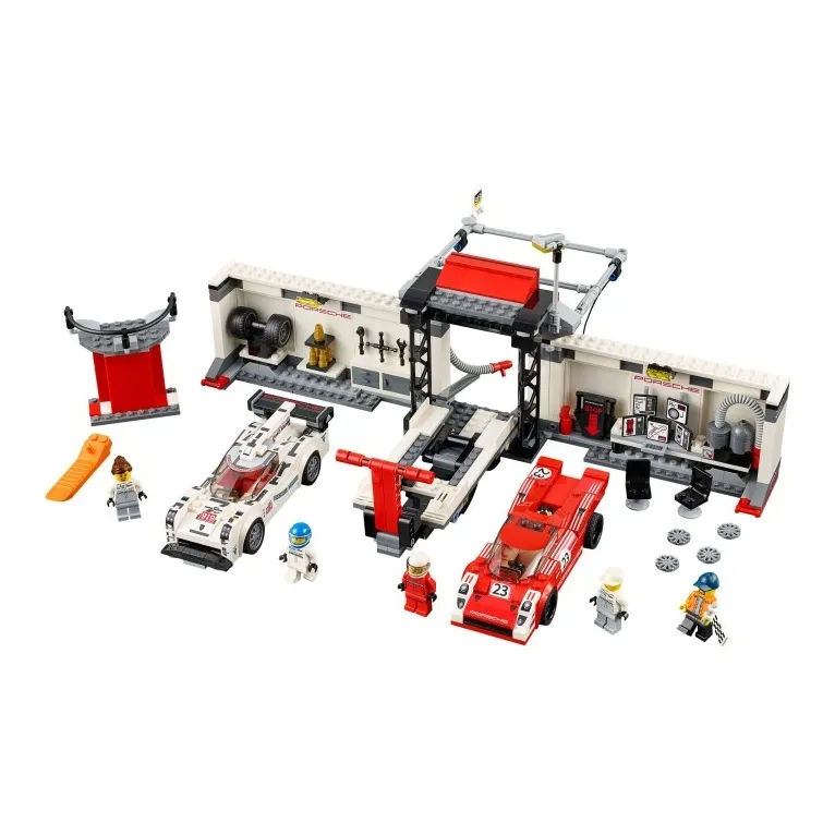 LEGO Super Racing Collection Porsche 919 Hybrid And 917K Pit Stops Building Blocks 732pcs 75876-0