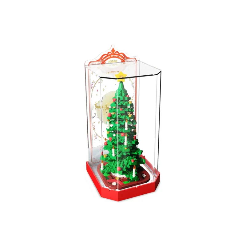LEGO Christmas Tree & Gemstone Unibody Display Case Version B Building Blocks 1000 40573  Display Case 1-2