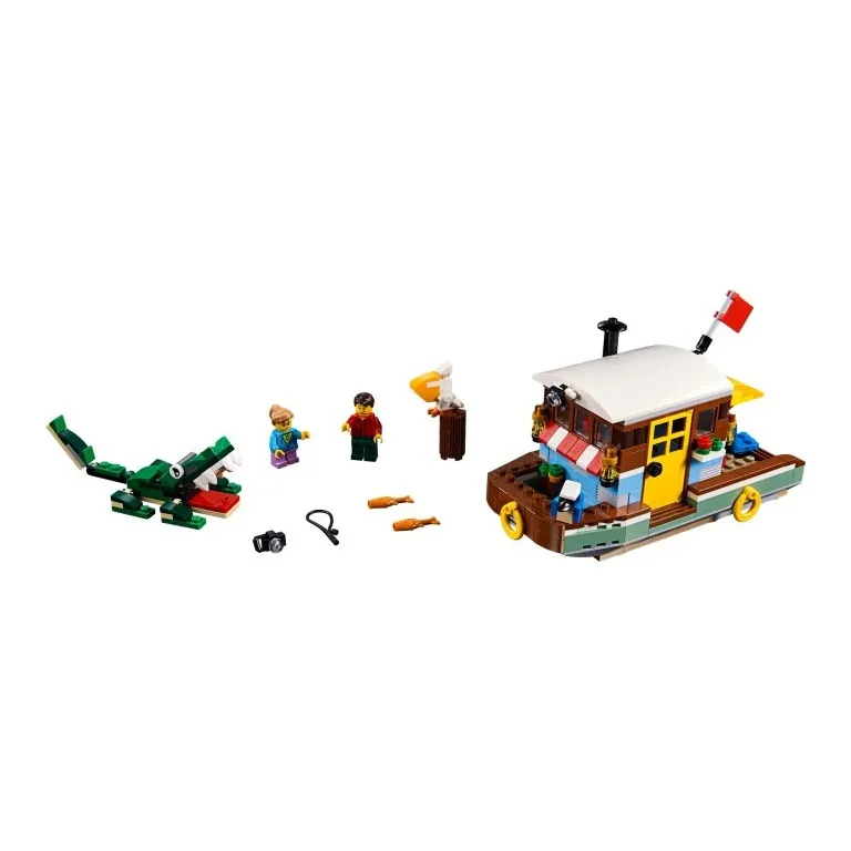 LEGO LOGO Creator 3 in 1 Riverside Boat House Building Blocks 396 Pcs/pzs 31093-1