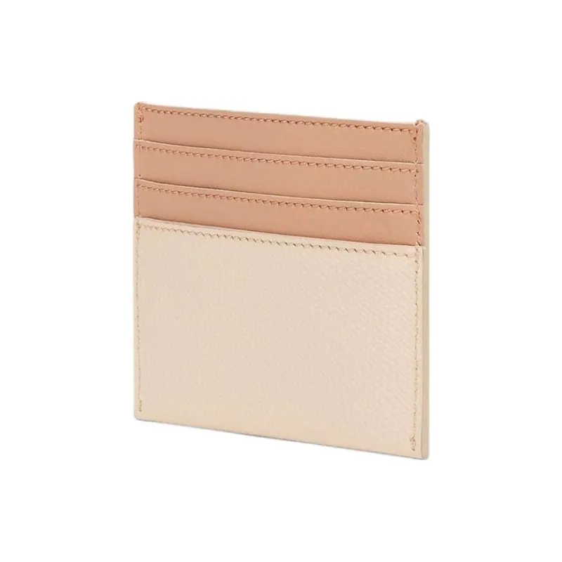 FENDI FF Diamonds Series Calfskin Card Holder Women's Pink-1